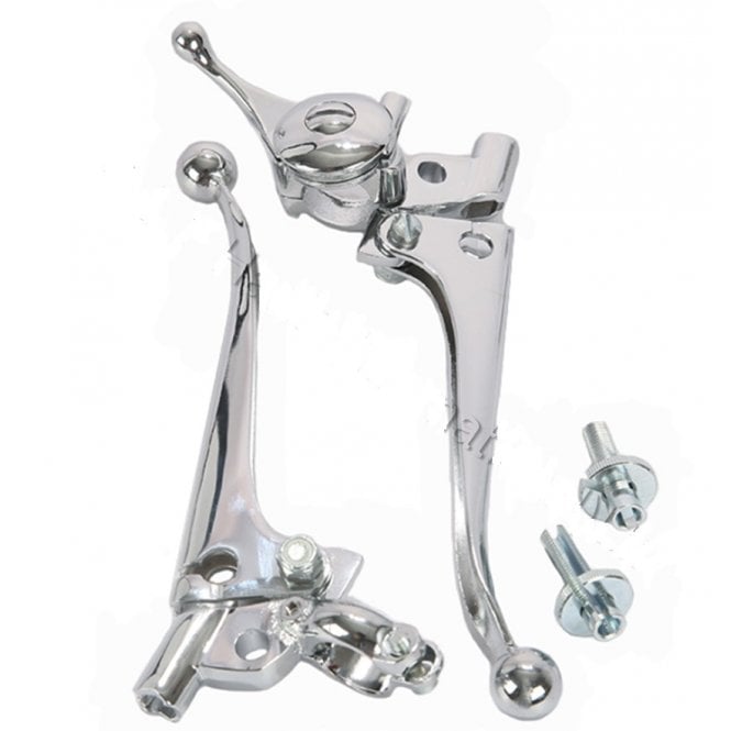 Clutch & Brake Lever With Air Lever Sold as a Pair Made in UK With Mirror Hole 7/8"