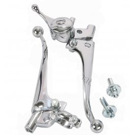 Clutch & Brake Lever With Air Lever Sold as a Pair Made in UK With Mirror Hole 7/8"