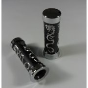 Custom Bike Dragon Handle Grips Fit Bar Size 25mm / 1" Diameter