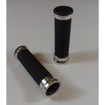 Custom Handle Bar Grips Titanium Finish Suitable For 22mm & 7/8" Handlebars