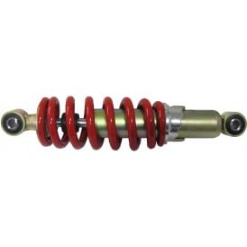 Custom Mono Style Gold / Red Open Spring Shock Absorbers (Pair) 260 mm Eye Centres