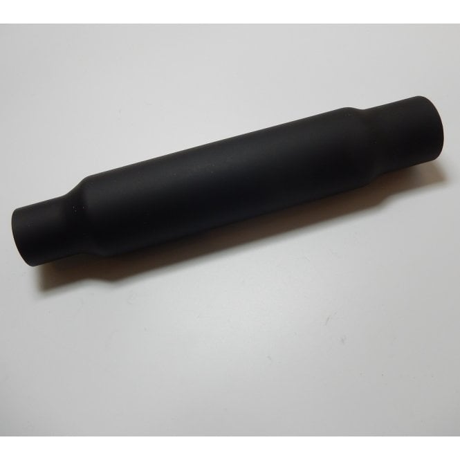 Custom Universal 12" Shorty Silencer Black With Fixing Bracket & Adaptors