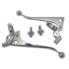Doherty Style Cutch & Brake Lever Set (Pair) For Classic Motorcycle Made in England