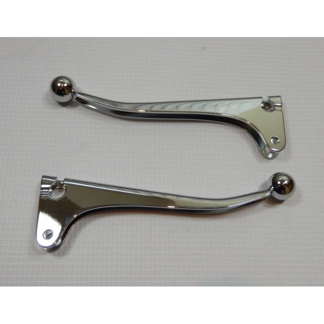 Doherty Type Brake & Clutch Lever Blades for Classic Motorcycle No 208PA High Chrome Finish