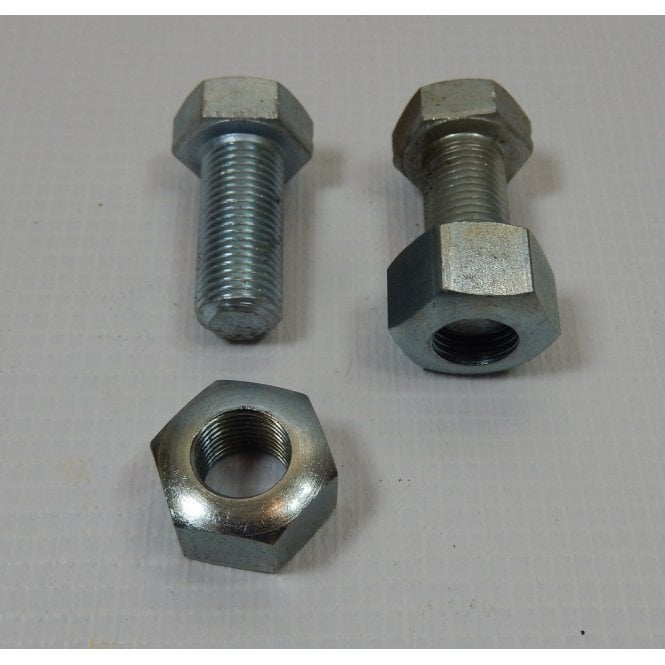 Triumph Early T120, TR6 Footrest Bolts & Nuts (Pair) OEM No 21-1969, S4 13 Made in UK