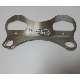 Feather Bed Speedometer & Tachometer Mount Polished Stainless For Road Holder Forks