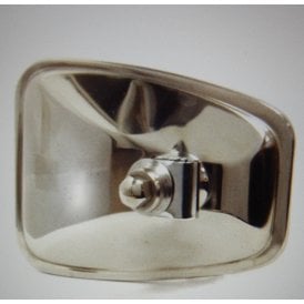 Genuie Halcyon Replacement Head Mirror for Classic Motorcycle Rectangular Chrome 