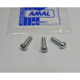 Genuine AMAL Monobloc Carburetter Float Chamber Screw Set of 3 Made in UK