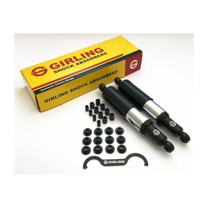 Girling Genuine Shocks ( Pair) Shrouded For Classic Motorcycle 13.4