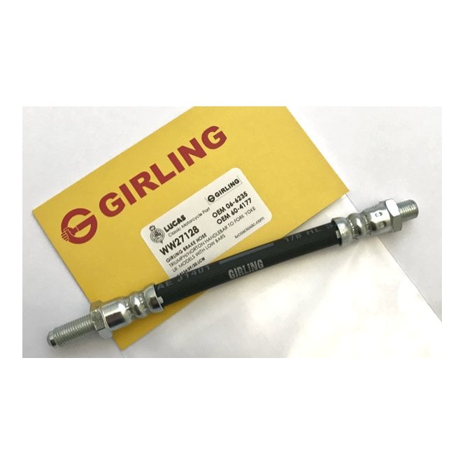 Girling Genuine Triumph T140 & Norton Commando Brake Hose Handlebar to Yoke