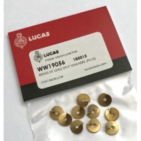 Genuine Lucas Classic brass HT lead washers for the Lucas clip on pick ups (pack of 10)