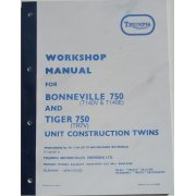 Genuine Triumph Workshop Manual (T140V & T140E), Tiger 750 (TR7V) Unit Construction Twins