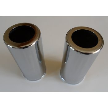 Girling Chrome Shock Obsorber Covers 4" Sold as a Pair Made in England