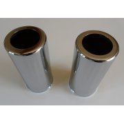 Girling Chrome Shock Obsorber Covers 4" Sold as a Pair Made in England