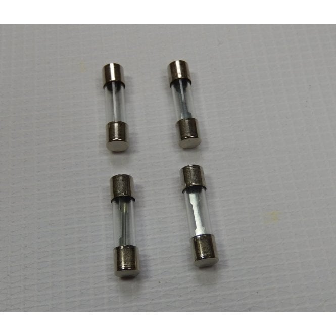 Glass Fuses 30 amp Set of Four Short Length 1" for Classic Motorcycle