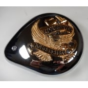 Harley-Davidson Air Filter Complete Tear Drop Gold Banner "Live to Ride"
