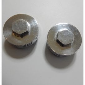 Honda CB250 Polished Alloy Rocker Box Caps Sold as a Pair Complete With Seals UK Made