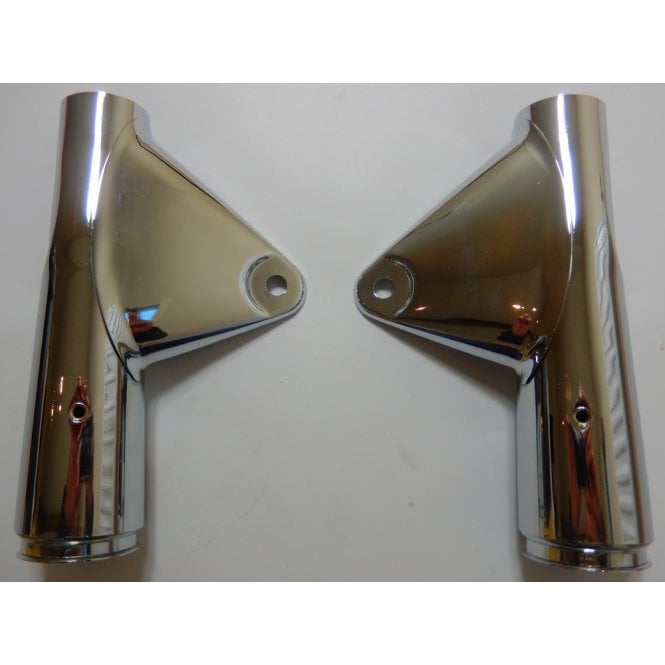 Honda CB750K2 Chrome Front Fork Covers Sold as a Pair Fits 1972 Models
