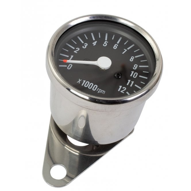 Honda Mechanical Kawaski / Universal Tachometer 1:5 Ratio Stainless Steel Body With Fixing Bracket
