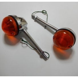 Indicators Genuine Lucas Long Stem for Classic Motorcycle (Sold as a Pair)