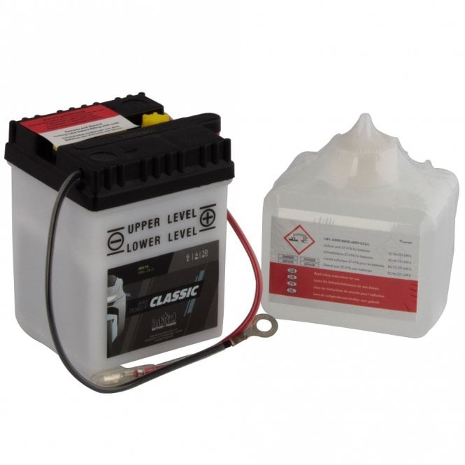 Lucas intAct 6N4-2A-2 Classic Bike-Power Battery With Acid Pack High Performance 6 Volt