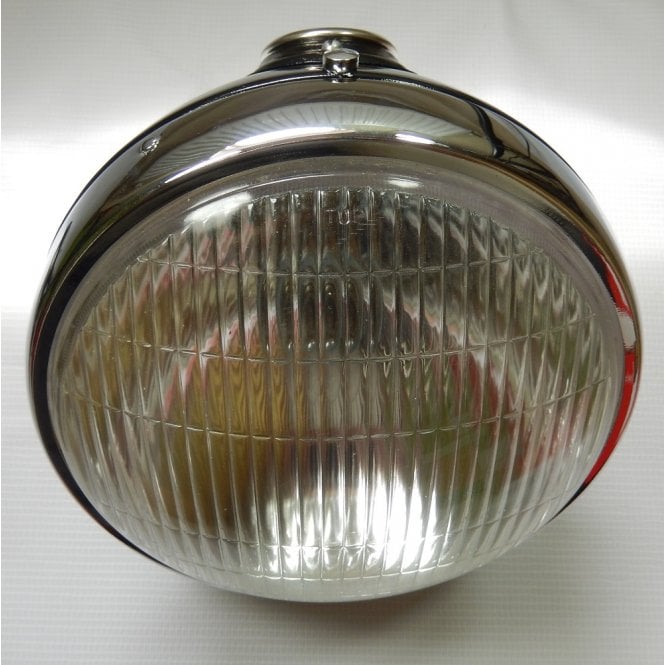 Lucas Replica 7" SSU700/P1 Headlight Complete With Underslung Pilot Lamp