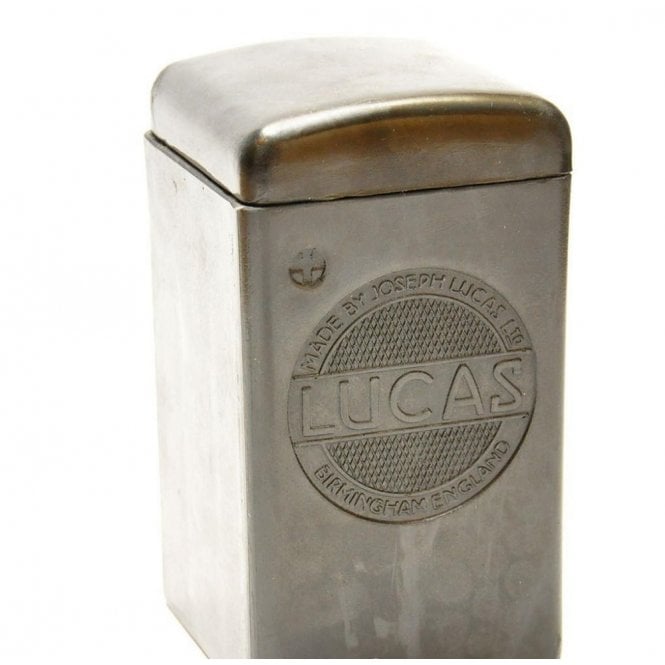Lucas Type Battery Box (Small type B49-6) Supplied with Black Top