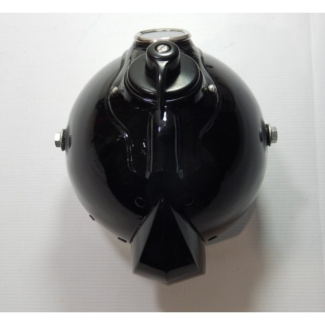 Lucas Type SSU700 7" Headlamp Underslung Pilot Light Beam Unit/Panel/Switch/Ammeter Black