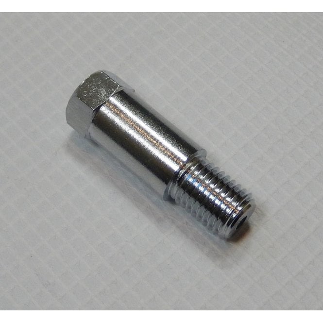 Motorcycle Chrome Mirror Adaptor 8mm to 10mm, 25mm Long