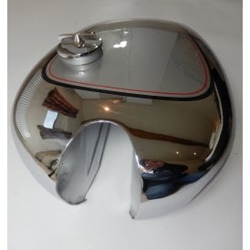 Norton 16H Chrome Fuel Tank Painted & Lined With Hinged Fuel Cap OEM No A2-274