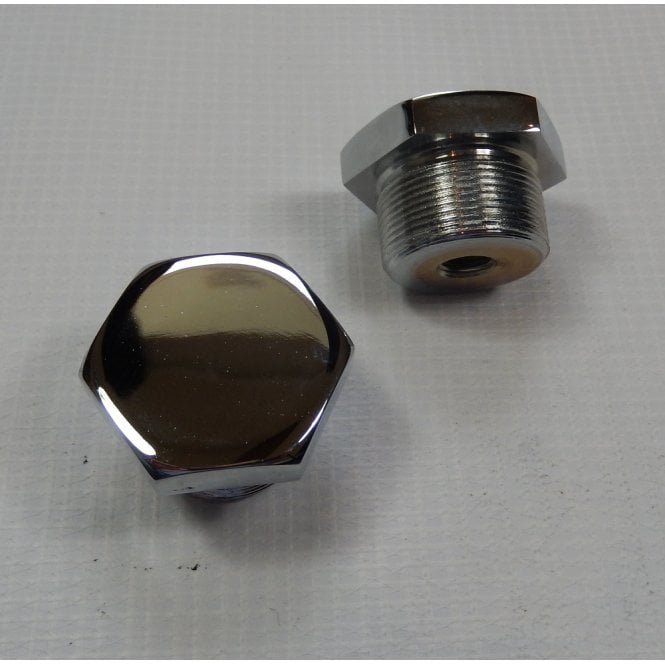 Norton Atlas Fork Top Nut Chrome Sold as a Pair OEM No 06-0345, 06-7862
