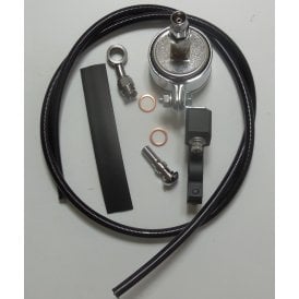 Norton Commando 750 / 850cc Oil Pressure Gauge Kit 1.5" Incudes All Connections & Hose