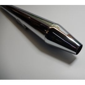 Norton Commando Chrome Silencer 1 3/8" Inlet Made in England