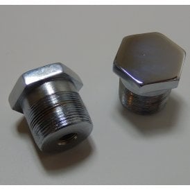 Norton Commando Fork Top Nuts Chrome Sold as a Pair Made in UK OEM No 06-0345