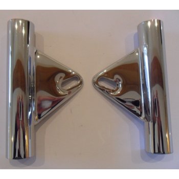 Norton Commando Headlight Brackets Chrome