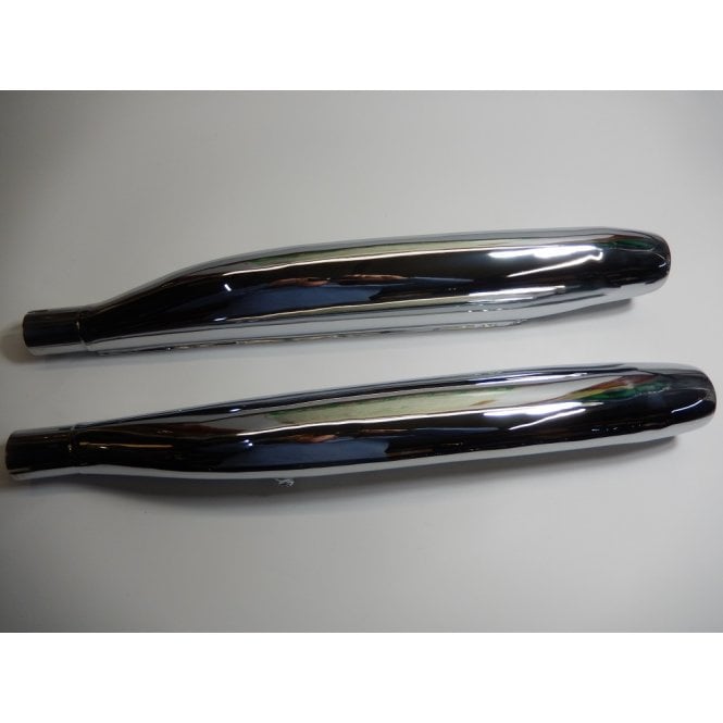 Norton Dominator Silencers (Pair) Made in England