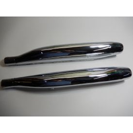 Norton Dominator Silencers (Pair) Made in England