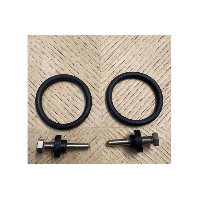 Norton Featherbed Wide Line Oil Tank Fixing Kit Includes 2 Pin Fixings & Rubbers UK Made