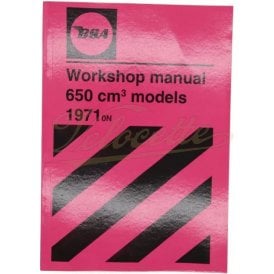 Original BSA A65 Oil-in-Frame Workshop Manual OEM No 00-4189 Made in England