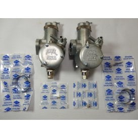 Pair of Genuine AMAL Carburettor Set for BSA A65L Lightning Rocket 1964-65