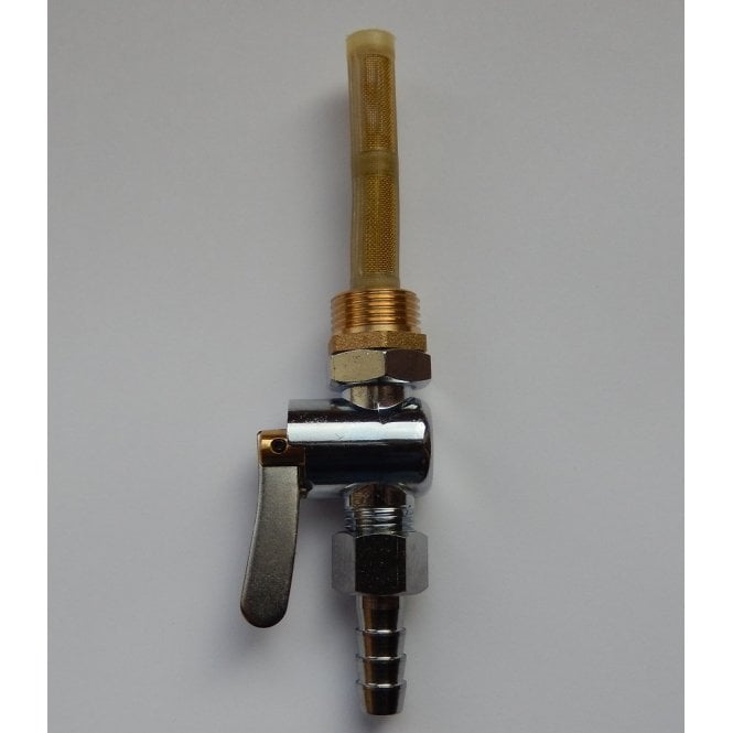 Triumph Petrol Tap Set Reserve Chrome Flat Lever BSA, 1/4