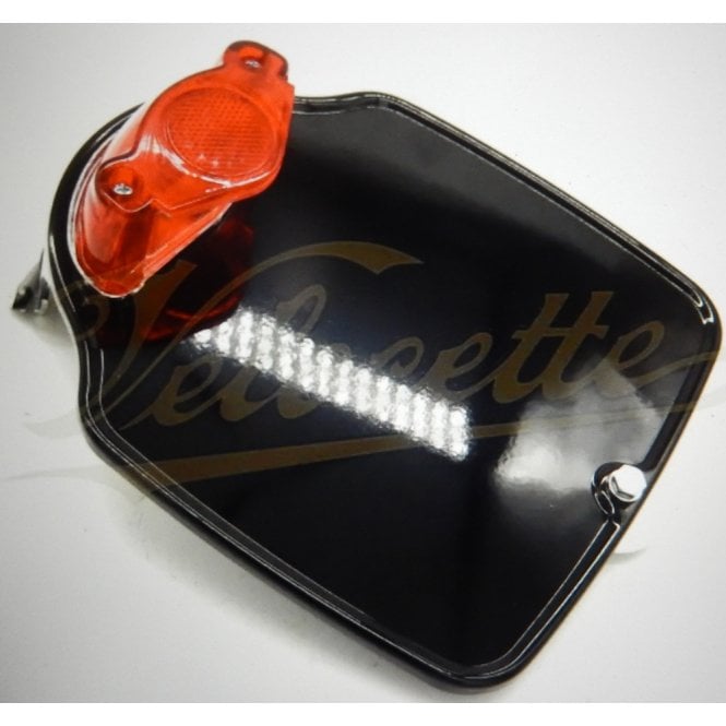 Velocette REAR NUMBER PLATE ASSEMBLY MAC MSS 1954-58 MADE IN ENGLAND