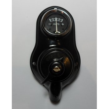Replica Lucas Headlamp Panel Complete with Switch & Ammeter