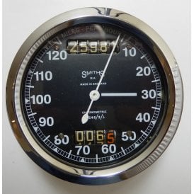 Genuine Smiths Chronometric Speedometer 0-120 MPH S 546/3/L Lipped Bezel Made in England