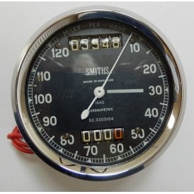 Genuine Smiths Speedometer 0 -120 MPH No SC 3305/04 Fully Refurbished & Rebuilt 
