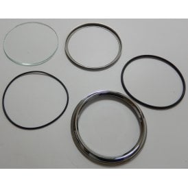 Smiths Flanged Speedo Bezel for Classic Motorcycle Complete Kit Glass & Seals