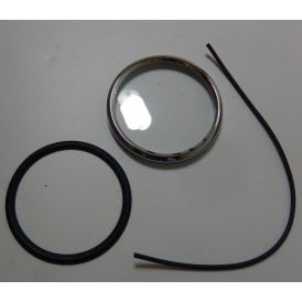 Smiths Speedo Bezel Set Complete for Classic Motorcycle Crimp On Type Made in England