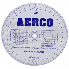 Timing Disc White PVC For Ignition Cam Timing Made in England 190mm Diameter