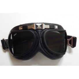 Tinted Goggles Goggles Black Split Lenses Soft Eye Padding & Adjustable Strap CE Stamped