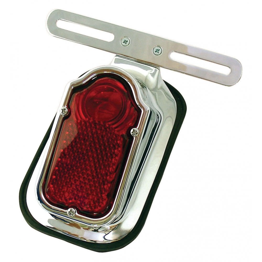 Bike It Universal Rear Light Unit – Classic British Style – Stop/Tail Brake Light – Red Lens Black Housing